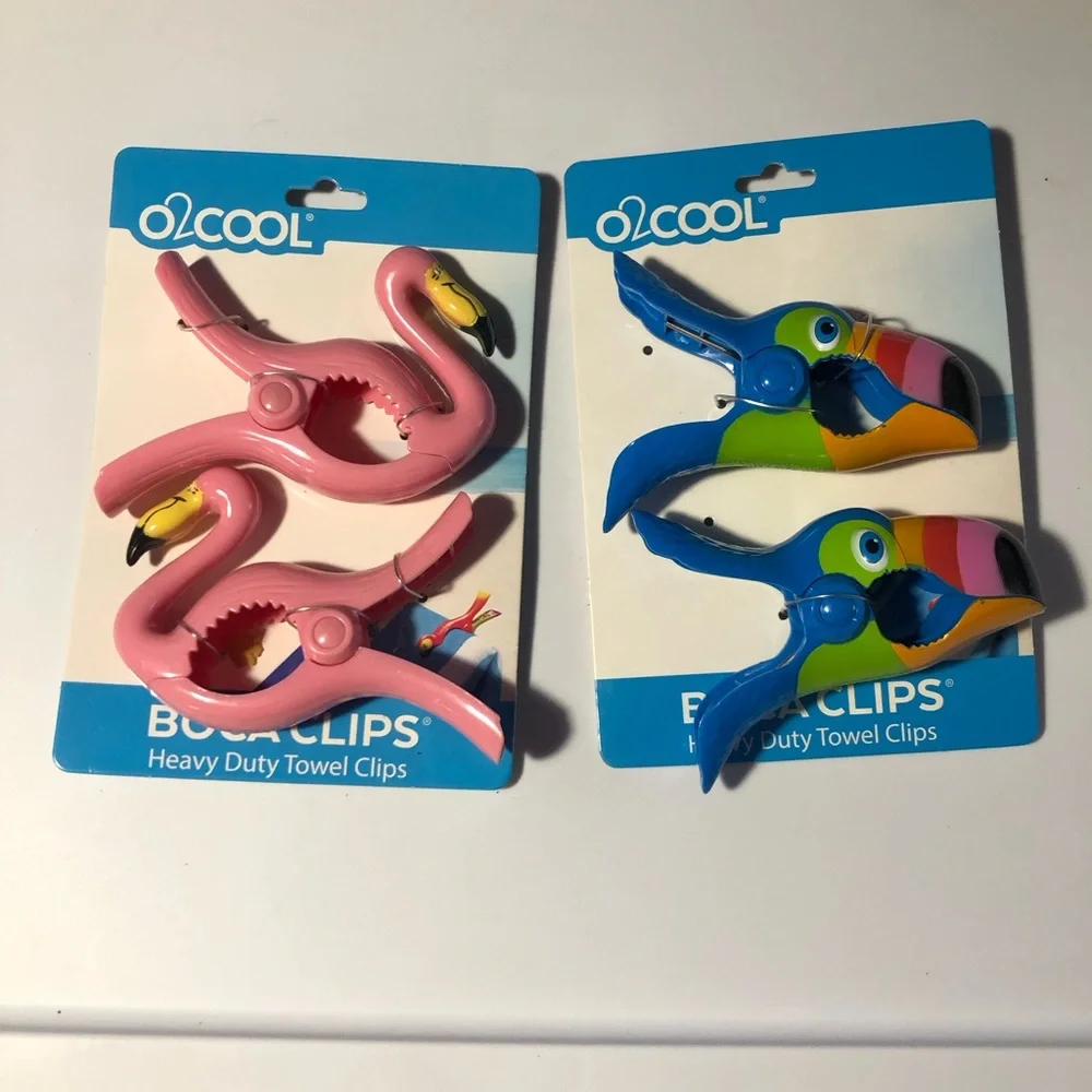 Boca towel clips, 2 sets